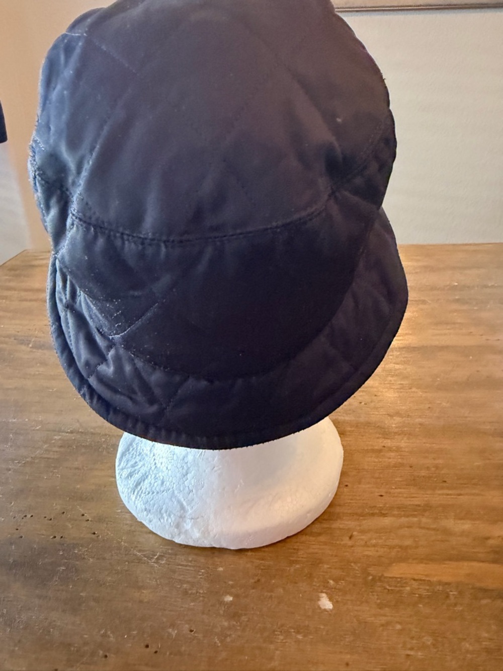 Burberry Panama Bucket Hat Nova Black Quilted Medium - Picture 3 of 10